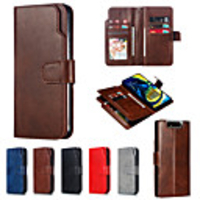 Case For Samsung Galaxy A6 (2018) / A6 (2018) / Galaxy A7(2018) Wallet / Card Holder / Flip Full Body Cases Solid Colored PU Leather / TPU