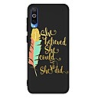 Case For Samsung Galaxy A6 (2018) / A6 Plus/A7(2018) Shockproof / Frosted / Pattern Back Cover Feathers TPU Soft For Galaxy A10/A20/A30/A20E/A40/A50/A70/A80/A8 2018/A9 2018/A5 2017/A5 2016/A8 Plus