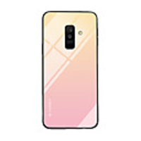 Case For Samsung Galaxy A6 (2018) / A9 / A8 Ultra-thin Back Cover Color Gradient Tempered Glass