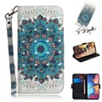 Case For Samsung Galaxy A7(2018)/ A9(2018)/A20E(2019) Wallet / Card Holder / Shockproof Full Body Cases Peacock Tail PU Leather for Galaxy A6(2018)/A10/A30/A40/A50/A60/A70/A80/A90/A2 Core/ A8(2018)