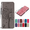 Case For Samsung Galaxy A8 Plus 2018 / A8 2018 Wallet / Card Holder / with Stand Full Body Cases Solid Colored / Cat / Tree Hard PU Leather for A6 (2018) / A6 (2018) / A7(2018)