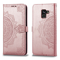 Case For Samsung Galaxy A8 Plus 2018 Card Holder / Flip Full Body Cases Solid Colored Hard PU Leather for A8 2018 miniinthebox