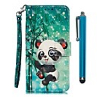 Case For Samsung Galaxy A80(2019) / A10(2019) / A30(2019) Wallet / Card Holder / with Stand Full Body Cases Bamboo Panda PU Leather for A20e / A40(2019) / A50(2019) / A60(2019) / A70(2019)