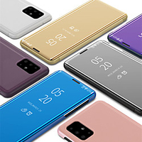 Case For Samsung Galaxy A91/ A81 / A71 / A51 Luxury Smart Clear View Mirror Flip Stand Phone Case for Samsung Galaxy A90 / A80 / A70S / A70 / A60 / A50 / A50S / A40 / A40S miniinthebox