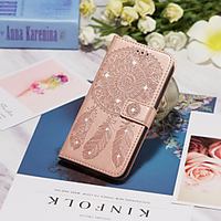 Case For Samsung Galaxy Galaxy A01 Galaxy A21 A50(2019) Wallet / Card Holder / Rhinestone Full Body Cases Feathers PU Leather for Galaxy S20 S20 Ultra S20 plus A70 A60 A50 A50S A30S A30 A20 A20E