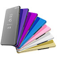 Case For Samsung Galaxy Galaxy A7(2018) / A9 Star / A8 2018 Mirror / Flip Full Body Cases Solid Colored Hard PC