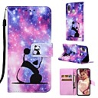 Case For Samsung Galaxy Galaxy A7(2018) / Galaxy A10(2019) / Galaxy A30(2019) Wallet / Card Holder / with Stand Full Body Cases Panda Hard PU Leather