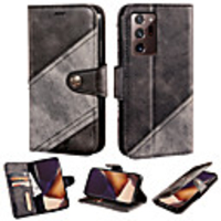 Case For Samsung Galaxy Galaxy J5(2017) J7(2017) Note 10 Note 20 Note 20 Ultra Wallet Card Holder Full Body Cases Solid Colored PU Leather