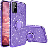 Case For Samsung Galaxy Galaxy Note 10 / A91 / M80S / S20 Ultra Ring Holder Back Cover Glitter Shine TPU / Metal