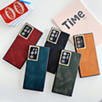 Case For Samsung Galaxy Galaxy Note 20 / Galaxy Note 20 Ultra Shockproof Back Cover Solid Colored PU Leather / TPU