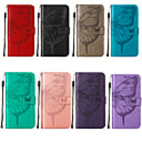 Case For Samsung Galaxy Galaxy NOTE 20 / NOTE 20 ULTRA / Samsung Galaxy A20(2019) Wallet / Shockproof / Dustproof Full Body Cases Butterfly / Solid Colored PU Leather