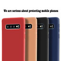 Case For Samsung Galaxy Galaxy S10 / Galaxy S10 Plus / Galaxy S10 E Frosted Back Cover Solid Colored Soft TPU