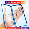 Case For Samsung Galaxy Galaxy S10 Lite / Galaxy A10(2019) / Galaxy A30(2019) Flip / Magnetic Full Body Cases Solid Colored Tempered Glass / Metal