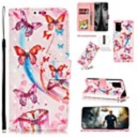 Case For Samsung Galaxy Galaxy S20 FE 5G / S20 Plus / S20 Ultra Wallet / Card Holder / with Stand Full Body Cases Butterfly PU Leather