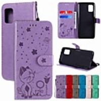 Case For Samsung Galaxy Galaxy S20 FE 5G / S9 / S9 Plus Wallet / Card Holder / with Stand Full Body Cases Solid Colored / Animal PU Leather / TPU