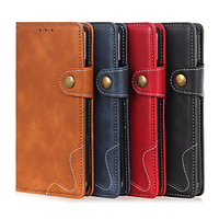 Case For Samsung Galaxy Galaxy S20 FE 5G Wallet / Shockproof / Flip Full Body Cases Solid Colored PU Leather miniinthebox