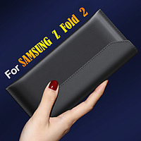 Case For Samsung Galaxy Galaxy Z Fold 2 / Z Fold / W20 Shockproof / Flip / Magnetic Full Body Cases Solid Colored Genuine Leather