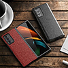 Case For Samsung Galaxy Galaxy Z Fold 2 Shockproof / Ultra-thin Back Cover Lines / Waves / Solid Colored Genuine Leather