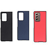 Case For Samsung Galaxy Galaxy Z Fold 2 Shockproof Back Cover Solid Colored Genuine Leather