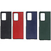 Case For Samsung Galaxy Galaxy Z Fold 2 Shockproof Back Cover Solid Colored Genuine Leather