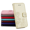 Case For Samsung Galaxy J3(2017)/J5(2017)/J7(2017)Palace flower PU Leather with Card Slot Flip up and down For Galaxy J3J310J510J710