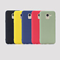 Case For Samsung Galaxy J6 (2018) / J5 (2017) / J5 (2016) Frosted Back Cover Solid Colored Soft TPU