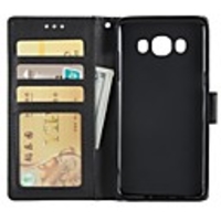 Case For Samsung Galaxy J7 (2016) / J5 (2016) / J3 (2016) Wallet / Card Holder / with Stand Full Body Cases Solid Colored Hard PU Leather