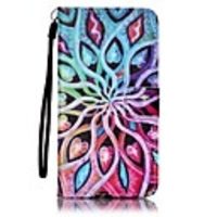 Case For Samsung Galaxy J7 (2016) / J5 (2016) / J5 Wallet / Card Holder Full Body Cases Flower Hard PU Leather