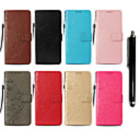 Case For Samsung Galaxy J7 (2016) / J7 / J5 (2016) Wallet / Card Holder / with Stand Full Body Cases Butterfly Hard PU Leather