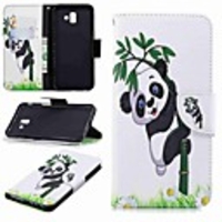 Case For Samsung Galaxy J7 (2017) / J6 (2018) / J5 (2017) Wallet / Card Holder / with Stand Full Body Cases Panda Hard PU Leather