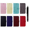 Case For Samsung Galaxy J7 (2017) / J7 (2016) / J5 (2017) Wallet / Card Holder / with Stand Full Body Cases Flower Hard PU Leather