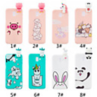 Case For Samsung Galaxy J7 (2017) / J7 (2016) / J6 (2018) Frosted / DIY Back Cover Cartoon Soft TPU