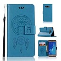 Case For Samsung Galaxy J7 (2017) / J7 (2016) / J7 Wallet / Card Holder / Flip Full Body Cases Owl / Dream Catcher Hard PU Leather