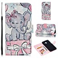 Case For Samsung Galaxy J7 (2018) / J6 (2018) / J5 (2017) Wallet / Card Holder / Shockproof Full Body Cases Animal Hard PU Leather