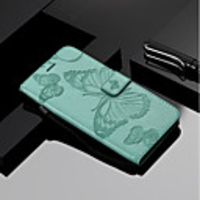 Case For Samsung Galaxy J7 Duo / J7 (2017) / J6 Wallet / Card Holder / with Stand Full Body Cases Butterfly Hard PU Leather