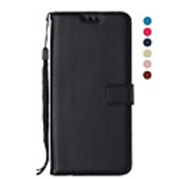 Case For Samsung Galaxy J8 (2018) / J7 (2017) / J7 (2018) Wallet / Card Holder / Flip Full Body Cases Solid Colored PU Leather / TPU
