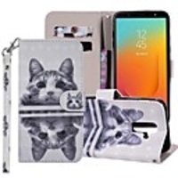Case For Samsung Galaxy J8 (2018) / J7 (2017) / J7 (2018) Wallet / Card Holder / with Stand Full Body Cases Hard PU Leather