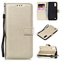 Case For Samsung Galaxy Note 10 Note 10 Plus A01 A11 A41 A21 A51 M40S A71 A81 M60S Note 10 Lite A71 5G A91 M80S S10 Lite A51 5G Card Holder Flip Magnetic Full Body Cases Solid Colored PU Leather