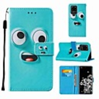 Case For Samsung Galaxy Note 20 Galaxy Note 20 Ultra Galaxy A21s Wallet Card Holder with Stand Full Body Cases Big Eye Monster PU Leather TPU for Galaxy A51 5G Galaxy A71 5G Galaxy S20 Ultra
