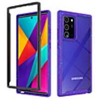 Case For Samsung Galaxy Note 20 Note 20 Ultra Shockproof Transparent Back Cover Transparent Solid Colored Geometric Pattern TPU Acrylic PC Case For Galaxy A71 A51 A21S A21 A11 A01 Note 10