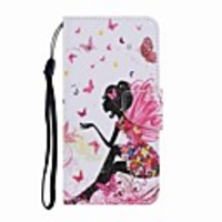 Case For Samsung Galaxy Note 20 Ultra Galaxy S20 Ultra Wallet Card Holder with Stand Full Body Cases Dancing Girl PU Leather TPU for Samsung Galaxy A71 Note 20 A21S A51 A70 A30 A50 A20S S20