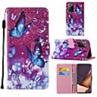 Case For Samsung Galaxy Note 20 Ultra S20 Plus A21S A01 A11 M11 A31 A51 A71 5G A20 A30S A50 A70S Wallet Card Holder with Stand Full Body Cases Butterfly PU Leather