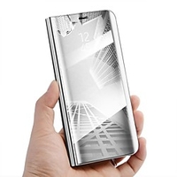 Case For Samsung Galaxy Note 8 / Note 5 with Stand / Mirror / Flip Full Body Cases Solid Colored Hard PU Leather