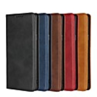 Case For Samsung Galaxy Note 8 / Note 9 Flip / with Stand / Shockproof Full Body Cases Solid Colored Hard Genuine Leather for Note 8 / Note 9