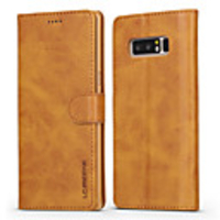 Case For Samsung Galaxy Note 8 Wallet / Card Holder / with Stand Full Body Cases Solid Colored Hard PU Leather