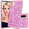 Case For Samsung Galaxy Note 9 / Galaxy Note 10 / Galaxy Note 10 Plus Shockproof / Pattern Back Cover Solid Colored / Glitter Shine Silicone / PC