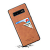 Case For Samsung Galaxy Note 9 / Galaxy S10 / Galaxy S10 E Card Holder Back Cover Solid Colored PU Leather / PC