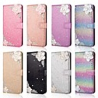 Case For Samsung Galaxy Note 9 / Note 8 / Galaxy Note 10 Wallet / Card Holder / Shockproof Full Body Cases Camellia PU Leather / TPU Case For Samsung Galaxy Note 10 / Galaxy Note 10 Plus