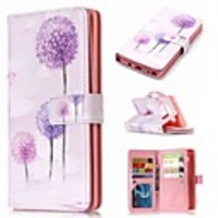 Case For Samsung Galaxy Note 9 / Note 8 / Note 5 Wallet / Card Holder / with Stand Full Body Cases Dandelion Hard PU Leather