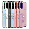 Case For Samsung Galaxy Note 9 / Note 8 / S20 Plus Shockproof / Plating / Transparent Back Cover Flower TPU